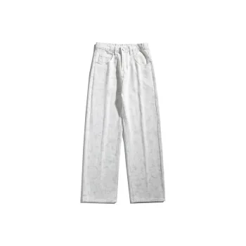 Lulifama Jeans Unisex White