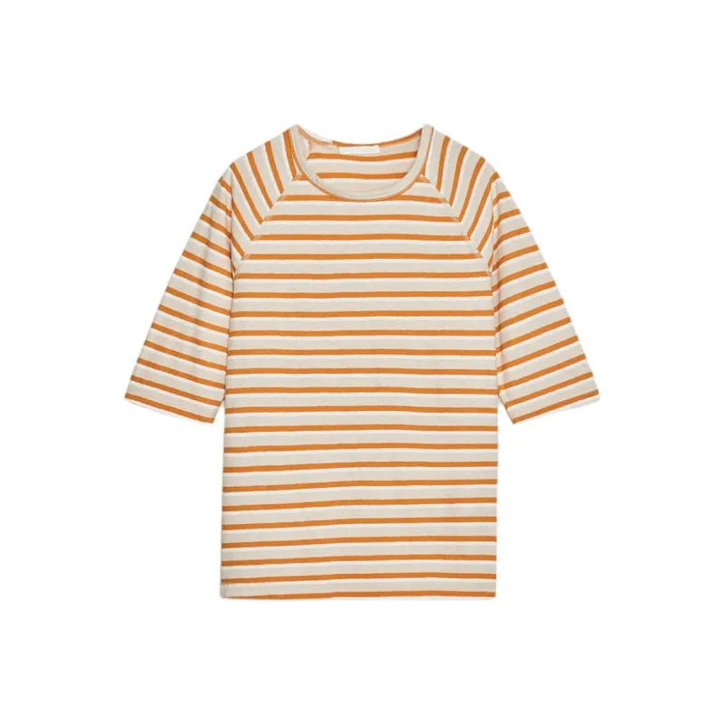 ZARA T Shirts Women's Orange White-0