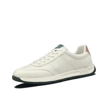 Devanro Slip Resistant, Abrasion Resistant, Breathable, Lightweight Low Top Casual Shoes Men's Ecru