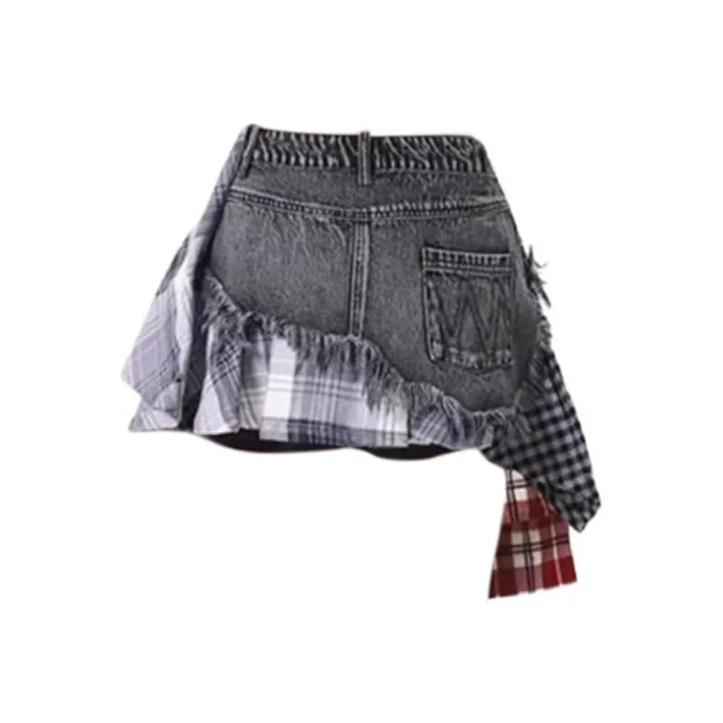 COVER TIME Denim Short Skirts Women's-1