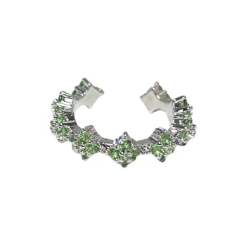 PISHUSHU Copper Rings Women's Green