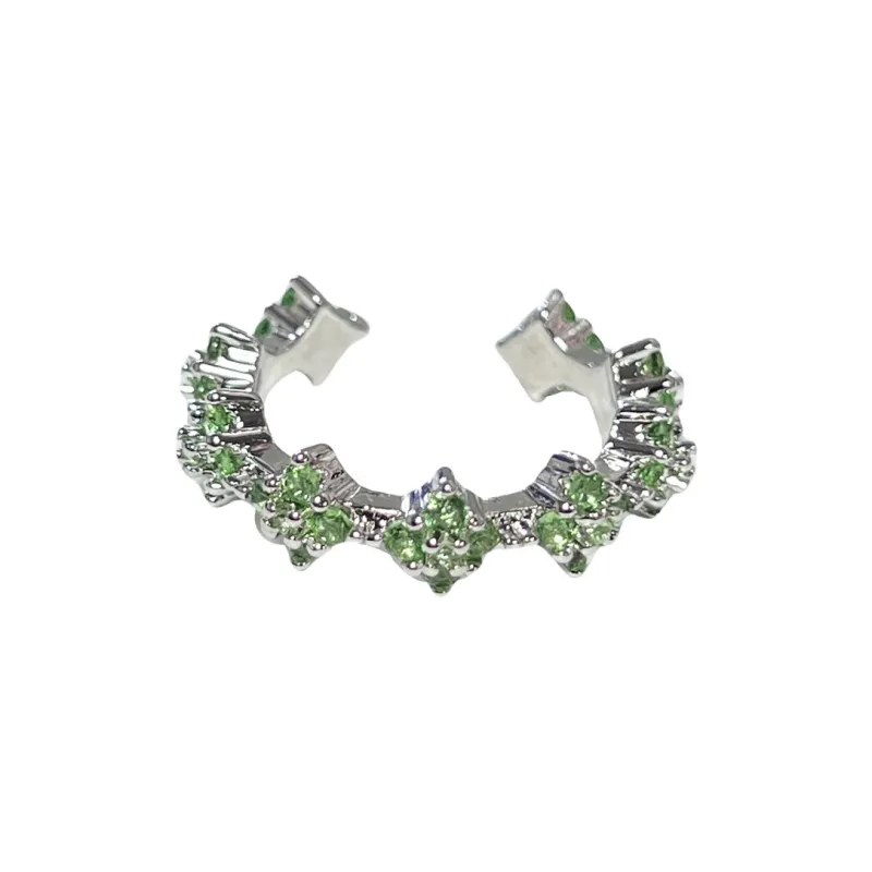 PISHUSHU Copper Rings Women's Green-0