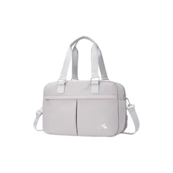 361° Nylon Fabric Handbag Large Size Unisex Silver Gray