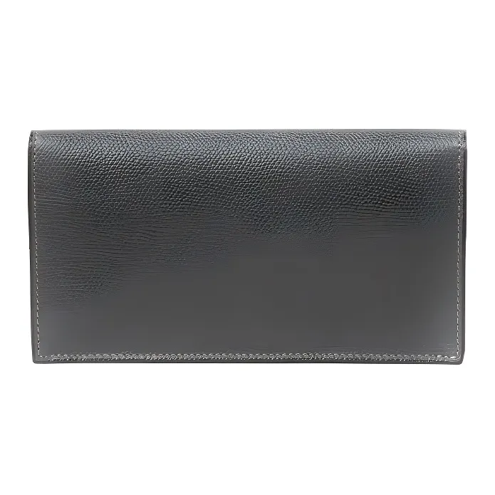 Valextra Pocket Cow Leather Wallet Women's Haze Gray Color-1