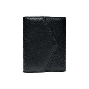 Maison Margiela Grain Calfskin Card Holder Women's Black