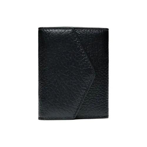 Maison Margiela Grain Calfskin Card Holder Women's Black
