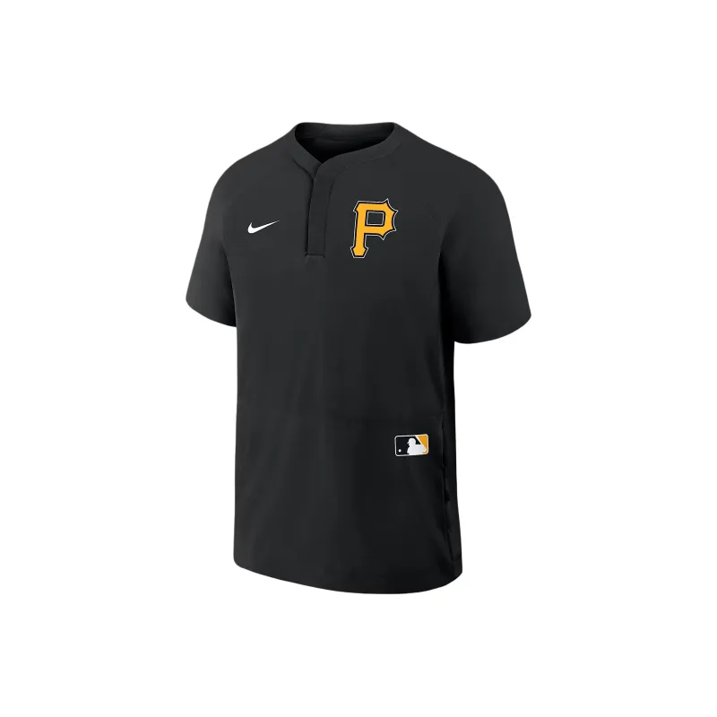 Nike Pittsburgh Pirates Authentic Collection Men's Nike Mlb Short Sleeve Windshirt-0