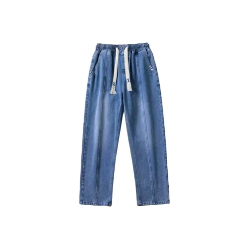 SNOW FLYING Jeans Unisex Dark Sky Blue