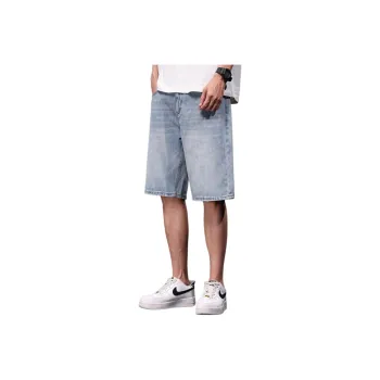 Tonlion Denim Shorts Unisex Light Blue