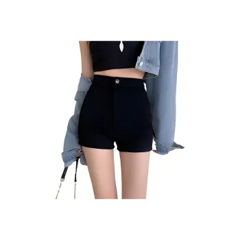 Hao Zhilang Denim Shorts Women's Black