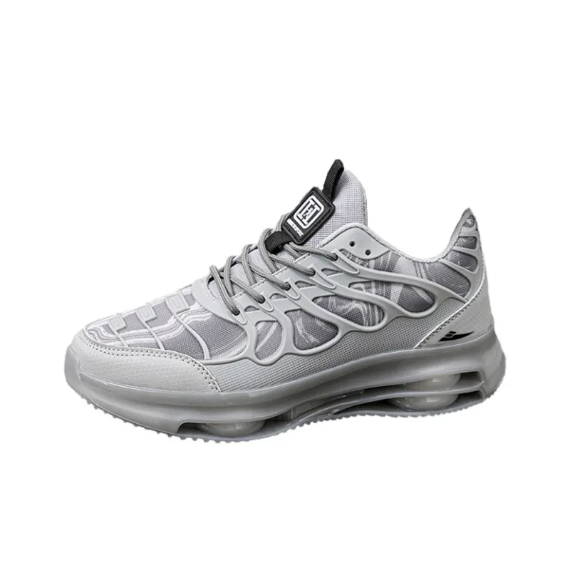 Kuding Breathable Height Increase Mid Top Casual Shoes Men's-5