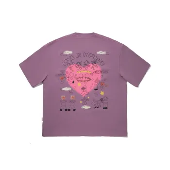 LiNing x TAKASHA,LIANMINGKUAN T Shirt Unisex Crystal Purple