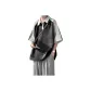 Black with White Collar