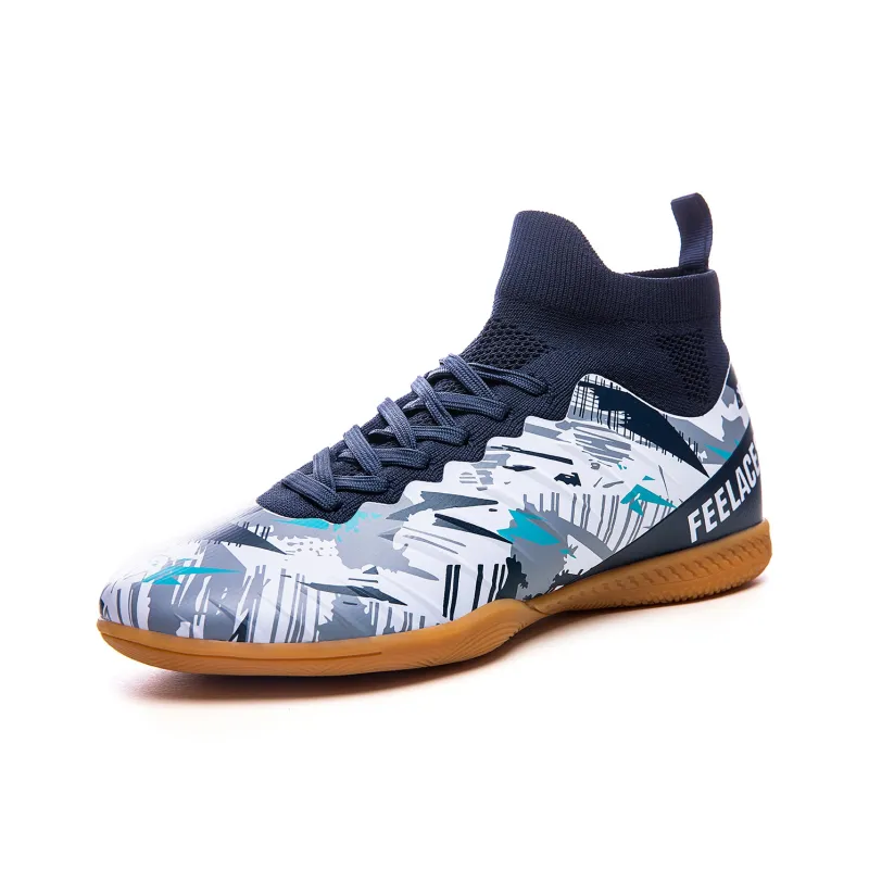 FEELACES Artificial Ground, Indoor Cushioning, Slip Resistant, And Abrasion Resistant Soccer Shoes Unisex-1