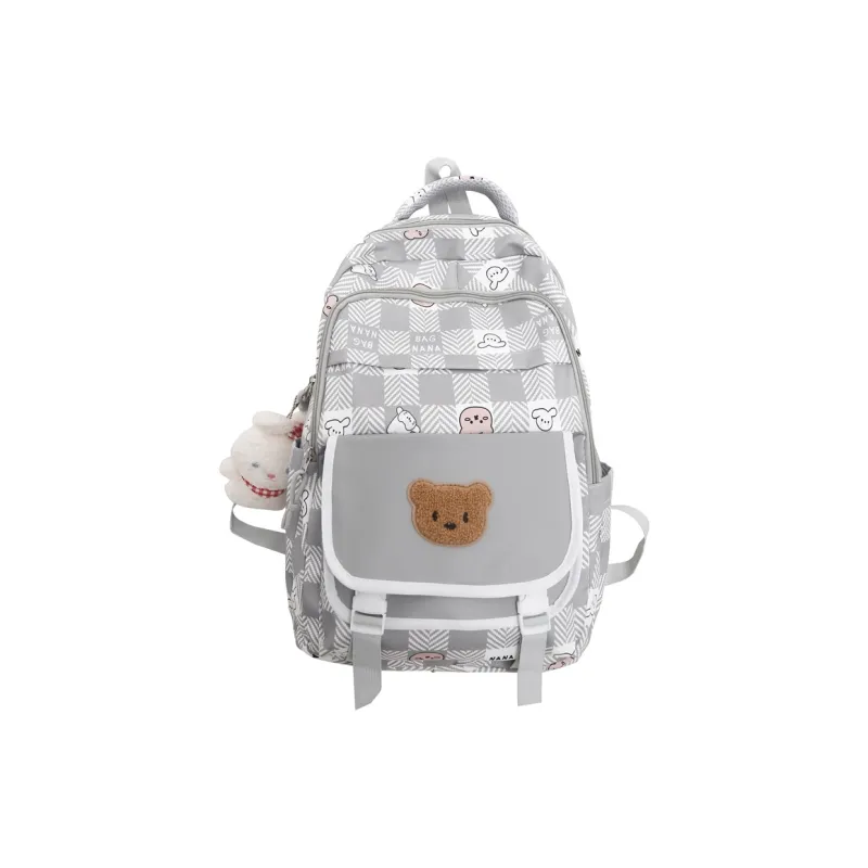 Yalu Nylon Backpack Unisex Multicolor-12