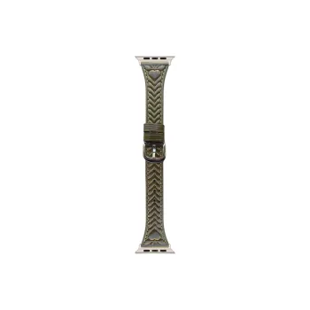 KVZUVUU Apple Compatibility Watch Band Cowhide Leather Material