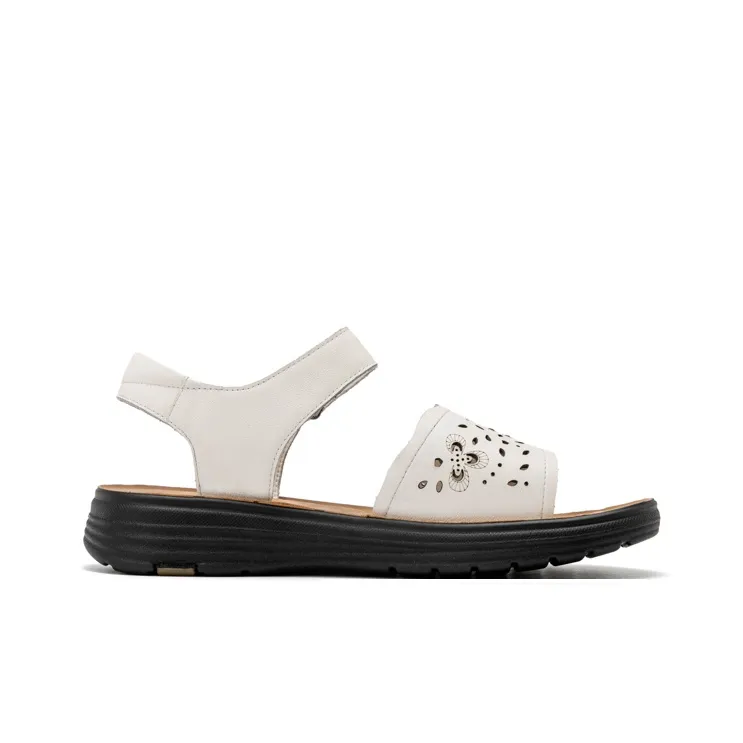 AOKANG One Strap Sandals Women's Ecru-1