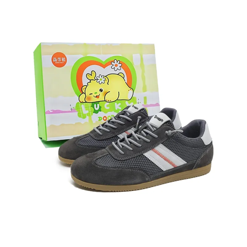 Budding Bear Slip Resistant, Abrasion Resistant, Breathable, Height Increasing Low Top Skateboard Shoes Men's-0
