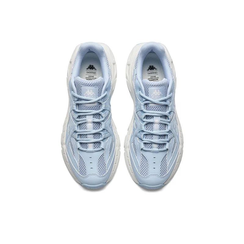 Kappa Back to Back Slip Resistant, Abrasion Resistant, Breathable Low Top Chunky Sneakers Unisex Blue White-10