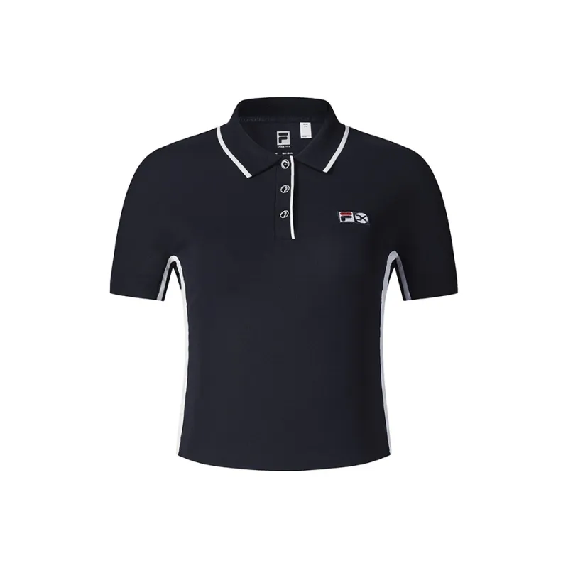 FILA TENNIS Polo Shirt Women's RD Royal Blue-2
