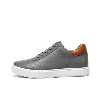 He Jinchang Anti Slip Wear Resistant Low Top Skateboard Shoes Men's Galaxy Gray