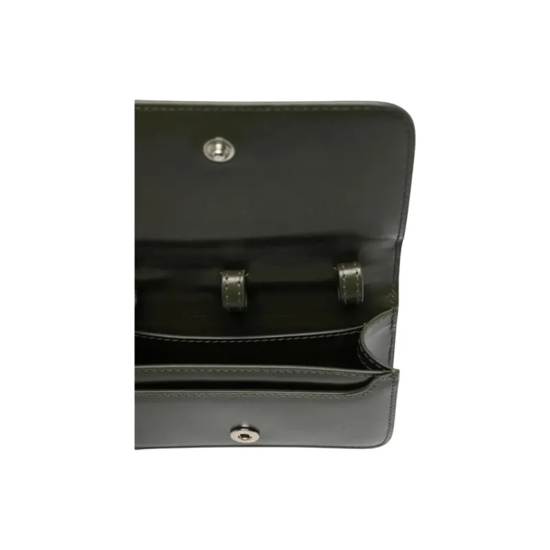 AMIPARIS Leather One Shoulder Wallet Women's Forest Green-2