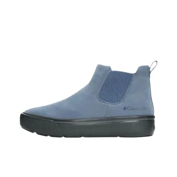Columbia HAWTHORNE RAIN Anti Slip Wear Resistant Mid Top Casual Shoes Unisex Blue