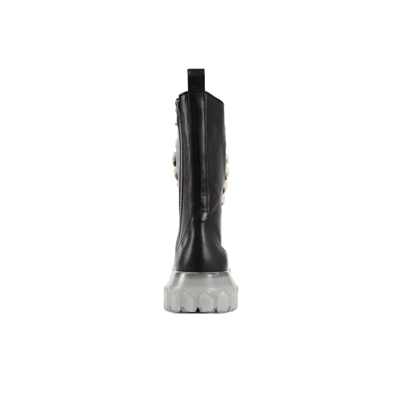 RICK OWENS/RO Ankle Boots Men's Black-4