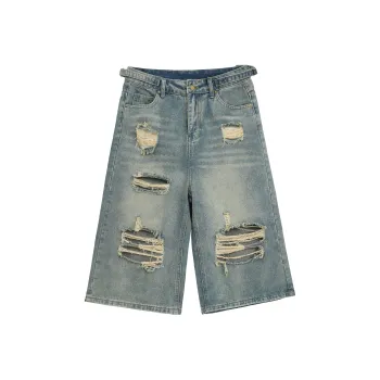 GDRX Denim Shorts Unisex Washed Blue