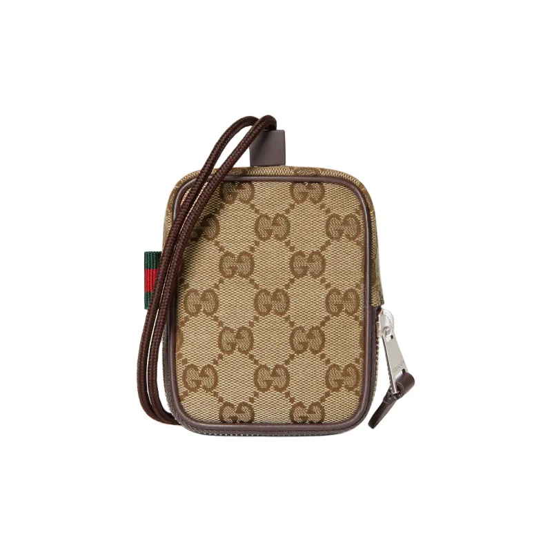 GUCCI GG Canvas Coin Purse Mini Men's Brown-3