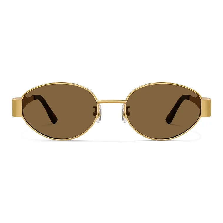 MK MINGKU Alloy Oval Sunglasses Unisex-5