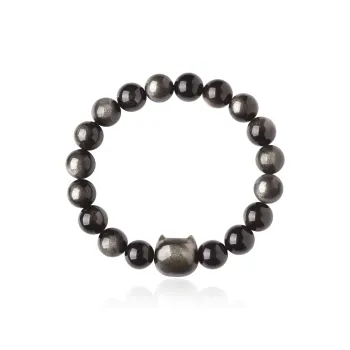 EADDA JEWELRY Natural Obsidian Bracelets Unisex