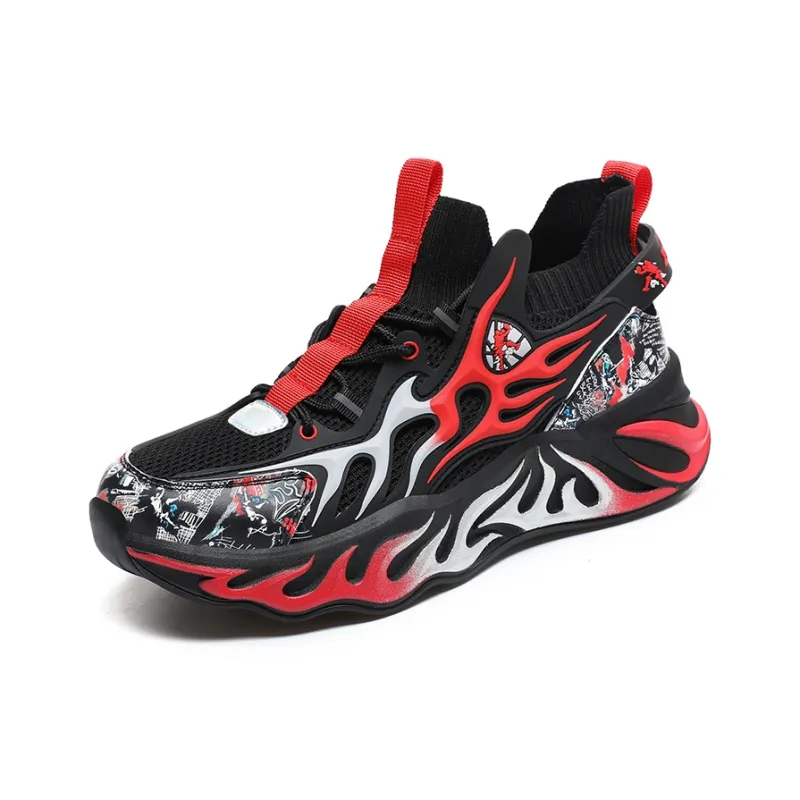 AMICNIEGD Breathable And Slip Resistant Mid Top Casual Shoes Unisex-24