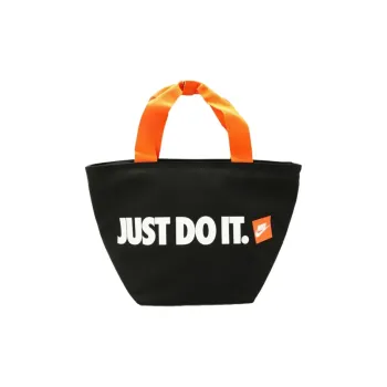 Nike Polyester Tote Bag, Shopping Bag, Handbag Unisex Black & Orange