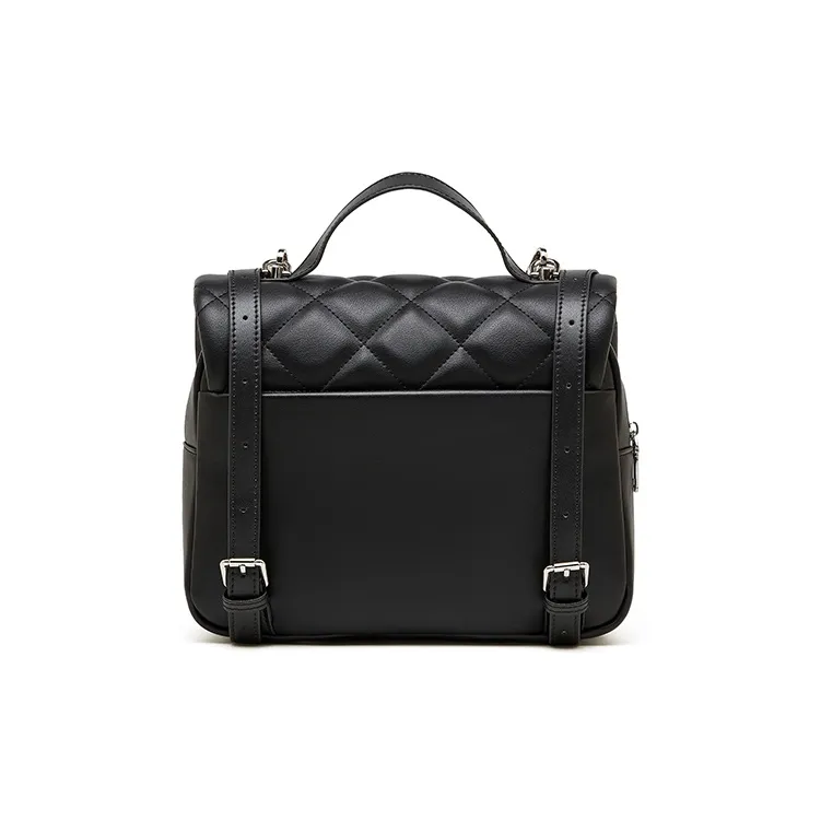 Carnival Keep Cow Leather Backpack Women's Ecru/Black-7