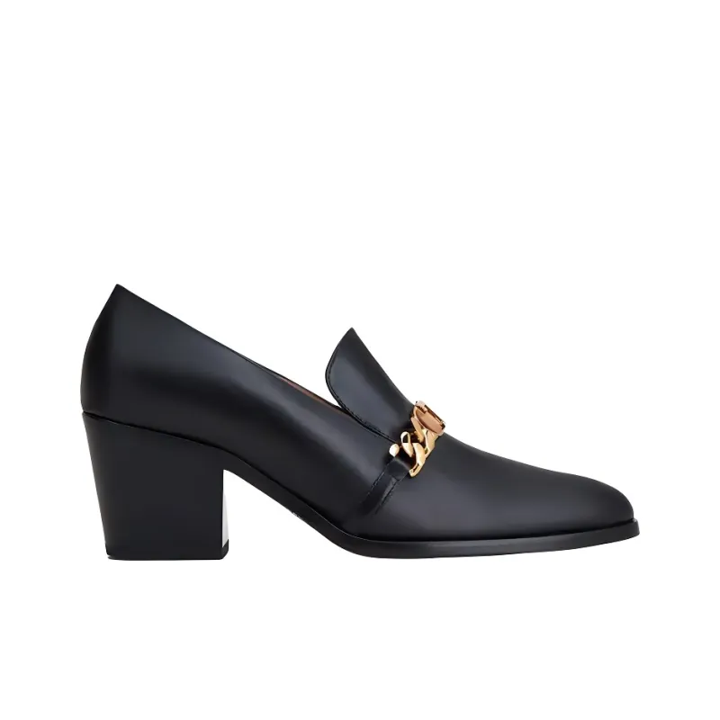 TOD'S Block Heel High Heels 6cm Women's Black-1