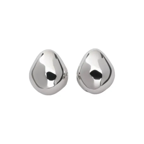 Phoebe Philo Pebble, Sterling Silver Earrings Women's Silver