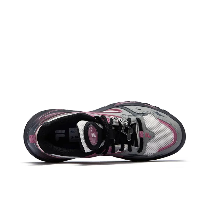 FILA FUSION EVA Gummies Slip Resistant Height Increasing Low Top Chunky Sneakers Women's Rose Purple-3