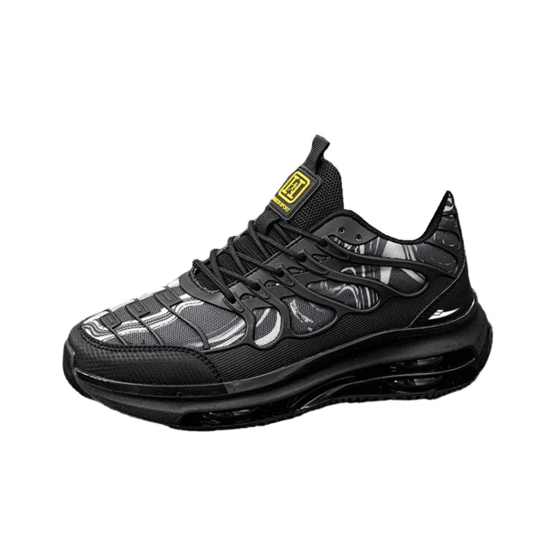 Kuding Breathable Height Increase Mid Top Casual Shoes Men's-0