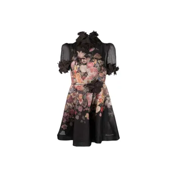 Zimmermann Short Sleeved Dresses Women's Black