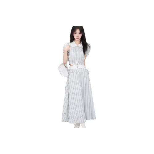 Mu Xiao Xin Two Piece Skirt Sets Women's