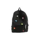 Black with Multicolor Polka Dot