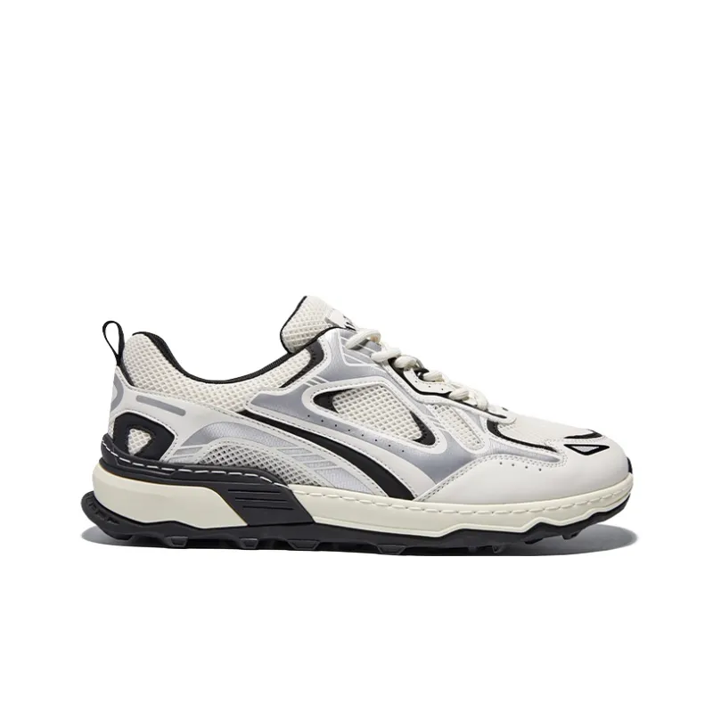 Hautton Jeans Lightweight And Breathable Low Top Casual Shoes Men's White Silver-13