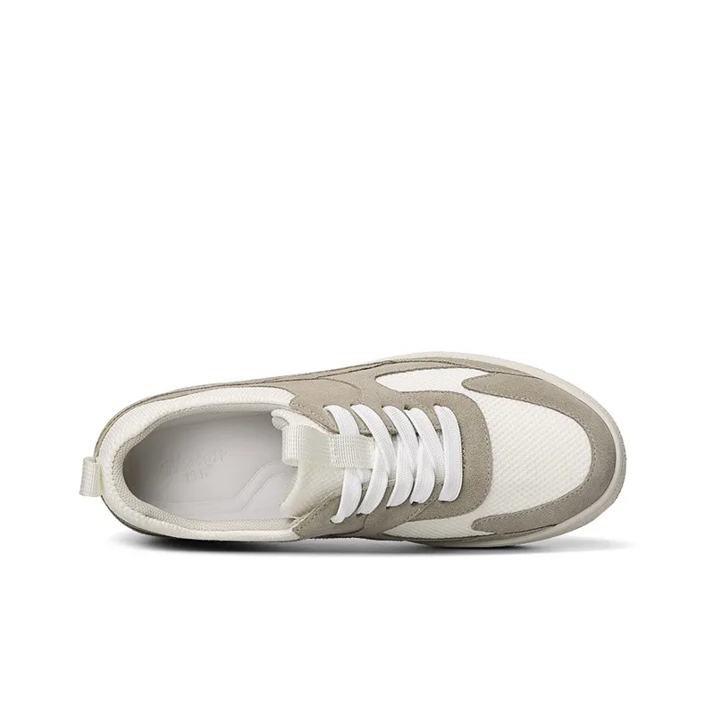 He Jinchang Low Top Skateboard Shoes Women's Khaki-2