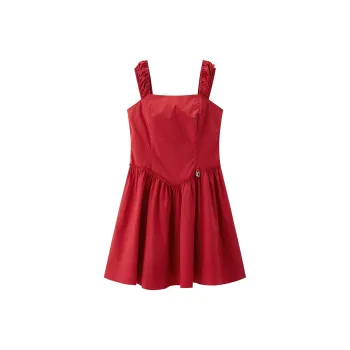 LEDIN Sleeveless Dresses Women's Cherry Red