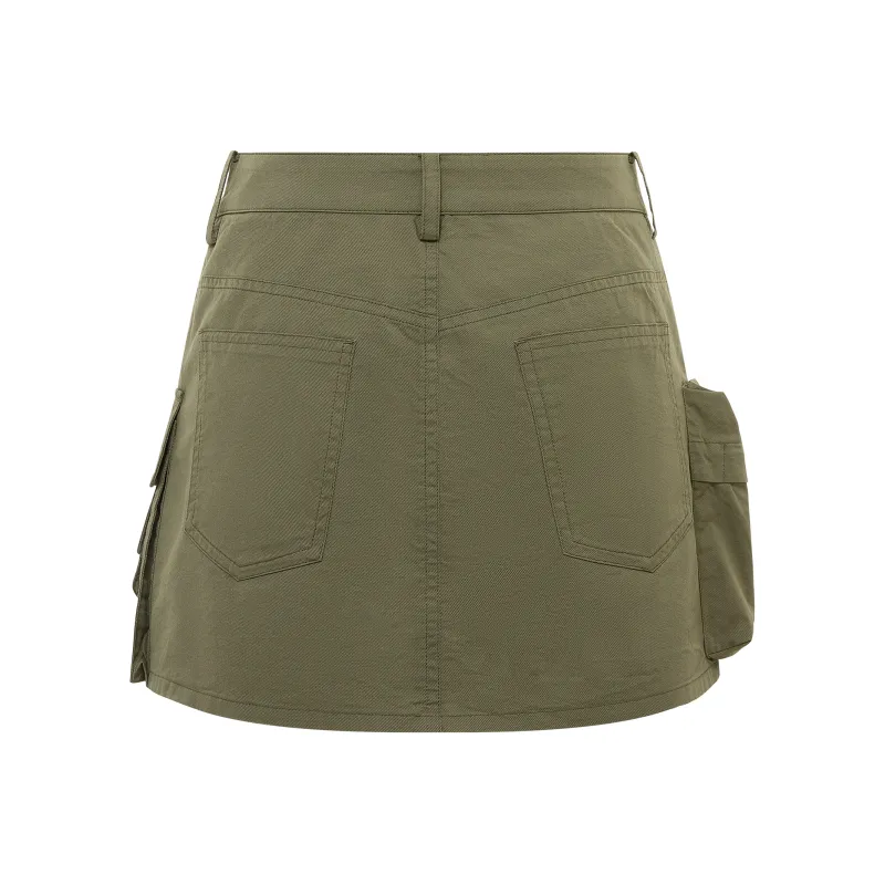 D'zzit Cargo Shorts Women's Dark Green-1