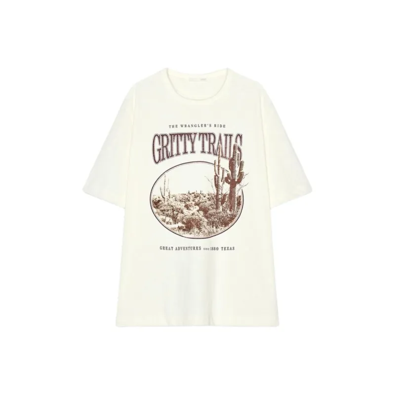 ZARA Drop Shoulder Sleeve T Shirt Women's-0