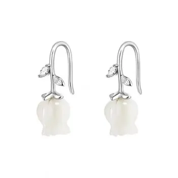 JKEM 925 Sterling Silver Earrings Women's