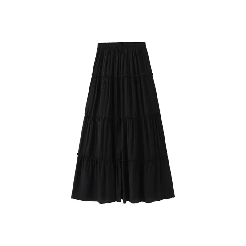 MPOX Casual Long Skirts Women's-2