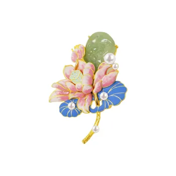 Princess Cui Ice Type Jadeite Brooches Women's